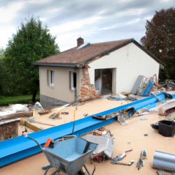 Extension de maison avec véranda-salle à manger Le Bourget